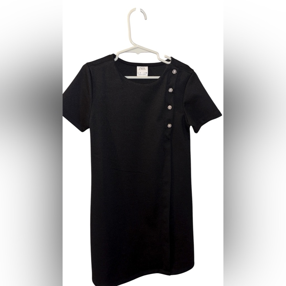 Zara Kids Black Dress with Sparkling Accents